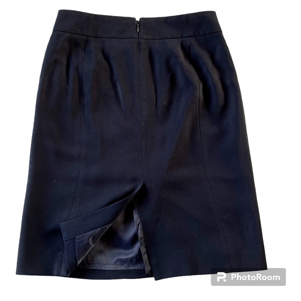J-crew suiting navy blue pencil skirt - Picture 2 of 3